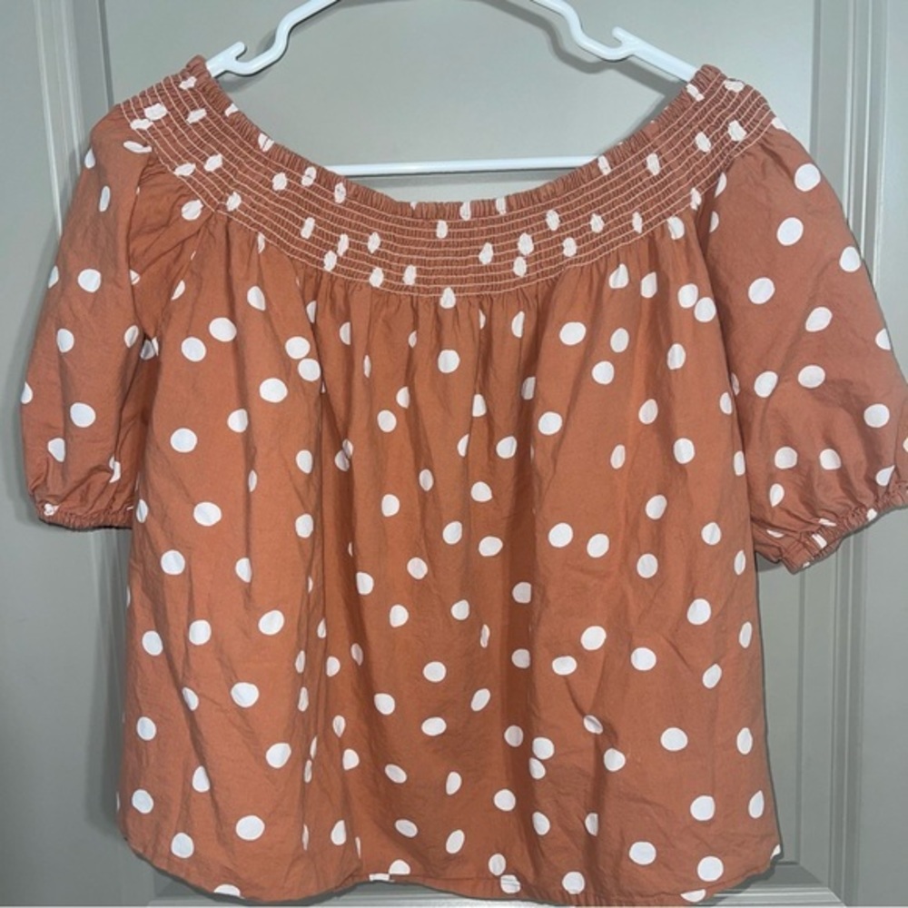 Roller Rabbit Polka Dot Puff Sleeve Denida Blouse - Picture 3 of 9